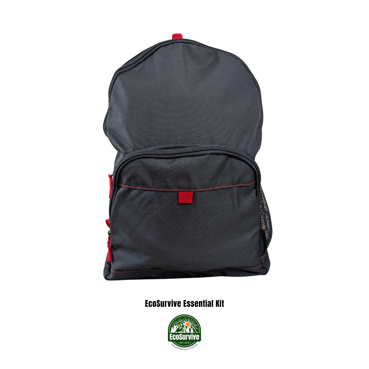 EcoSurvive Essentials Kit eco-friendly emergency bag – made from recycled materials