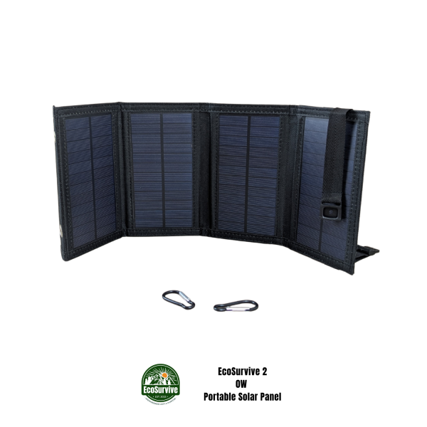 EcoSurvive 20W foldable solar panel for USB device charging in emergencies